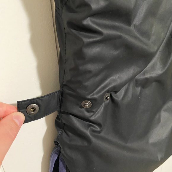 Belstaff Silver Label Black Coated Zip Up Vest Navy Trim Sz 44 (US 10/L) - Picture 12 of 15